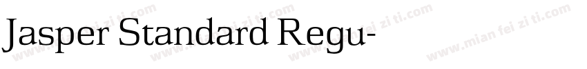 Jasper Standard Regu字体转换
